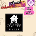 (เพิ่มชื่อร้านขั้นต่ำ 10 ชุด) สติ๊กเกอร์ติดแก้วกาแฟ Coffee  สติกเกอร์ติดเครื่องดื่ม แก้ไขฟรี ได้คัทพร้อมใช้งาน (1 ชุด 140 ดวง) PPP035-กระดาษ. 