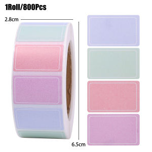 YESPERY 500Pcs/roll Colorful Label Stickers Waterproof Self-Adhesive Logo Handwritten Name Stickers Index Stickers