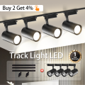 Led Track Light Set Spotlight 12W 20W Tricolor Track Lamp With Rail 220V COB Linear Ceiling Lights For Living Room Home Decor Fixture Clothing Store Bedroom Stage Exhibit Lighting. 