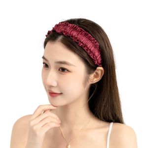F4 Bando Ballerina Lebar 3.5cm Bandana Kerut Nagita Bahan Satin Silk Korean Boraffle Headband