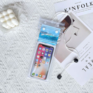 ซองกันน้ำ มีถุงลม เซ็ต1/5/10ชิ้น กระเป๋ากันน้ำ ถุงกันน้ำ ซองมือถือ กันน้ำ4ชั้น กันฝุ่น พร้อมสายคล้องคอ《พร้อมส่งในไทย》รุ่น：F2