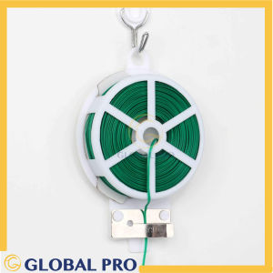 30MTR Twist Tie Roll Spool Dispenser w/ Cutter Multipurpose for Plants Garbage bag Cable Snack Tie