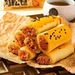 蛋黄酥雪媚娘蛋黄夹心肉松卷零食红豆紫薯糕点山药 Snacks Red Beans Purple Potato Pastry Yam