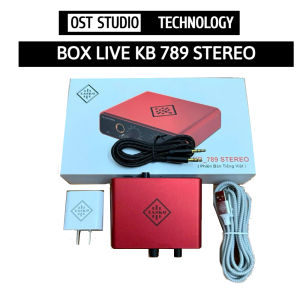 Box Livestream KB 789 STEREO 24Bit Cao Cấp Độ Phân Giải CaoÂm Thanh Trong Trẻo. Sử Dụng Được Cho Chân Type C Và IP