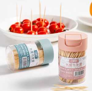 400pcs Bamboo Toothpick 2/5/10box double pointed disposable toothpick fruit 5/10