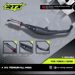 KNALPOT FIZR F1ZR FORCE1 RTX PREMIUM FULL PRESS // KNALPOT ORIGINAL RTX RACING EXHAUST