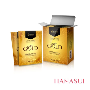 Hanasui Gold Peel Off Mask Sachet Masker Wajah Emas Angkat Kotoran Cerahkan & Glowingkan Kulit