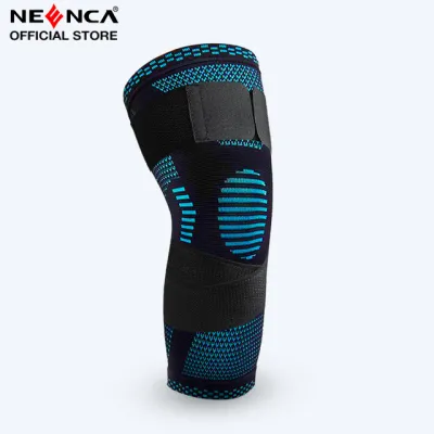 NEENCA Knee Brace Knee Compression Sleeves with Strap Support Men and Women for Knee pain ACL Meniscus tear Jogging Running Gym (Single)