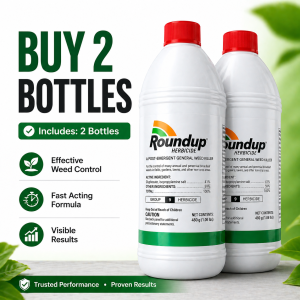 Roundup Herbicide 1L Bayer Glyphosate Weed Killer Fast Acting Grass Killer PH