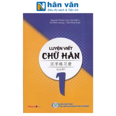 Sách - Luyện Viết Chữ Hán - Tập 1và Tập 2
