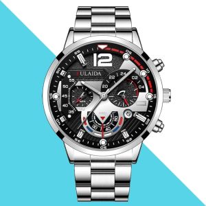 SEA AMILA Đồng Hồ Quartz Luxury Cho Nam Giới Với Dây Đeo Thép Không Gỉ Và Thiết Kế Chống Nước