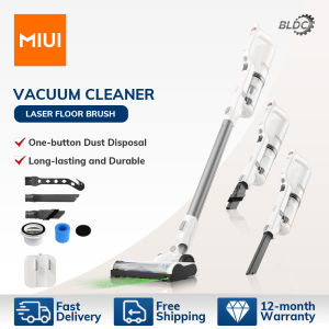 MIUI เครื่องดูดฝุ่นแบบแท่งไร้สาย น้ำหนักเบา มอเตอร์ไม่ใช้แปรง 2 ระดับความแรงดูด แสงเลเซอร์ส่องสว่าง 3-in-1 แบบถือด้วยมือ