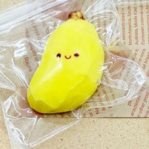 BLACKON Soft Simulation Banana Squeeze Toy Pink Lovely Slow Rebound Fruit Toy Random Deformation Toy Elastic Super Elastic Fruit Toys Children