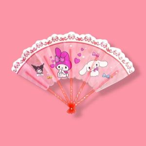 BIN LU Cute Kuromi Pamaypay Folding Hand Fan 6pcs Per Set for School Supplies Kids Girl Student Hand Fan Sanrio Character Portable Folding Fan Birthday Giveaway Items Party Souvenir Mura Sulit Budol Finds Fast Delivery Philippines