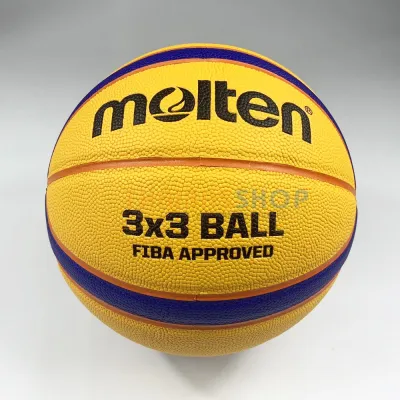 (ของแท้ 100%) ลูกบาส ลูกบาสเกตบอล Streetball Molten 3x3 ของแท้ 100% มี มอก เล่น streetball น้ำหนัก สัมผัส มาตรฐาน Fiba World Cup 3x3