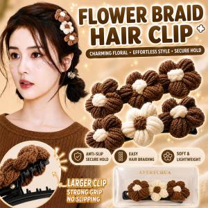 Bunga Klip Rambut Flower Braid Hair Clip Hair Pin Hair Accessories Styling Tool Korean Style