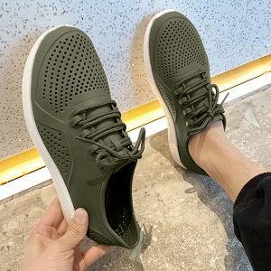 LHFriday สุดฮิต💥รองเท้าแฟชั่นผชรองเท้าผ้าใบรัดส้น งานดีไซน์เท่ห์ไม่ซ้ำใครใส่สบายระบายอากาศได้ดีพื้นนุ่มงานสีพื้นแมทช์ง่ายกับการแค่งตัวรีบตำเลย💫