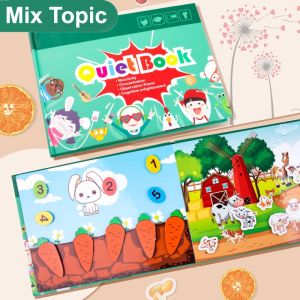 Montessori Quiet Book Early Learning for Children Preschool Kids Busy Book Buku Kanak Kanak 安静书