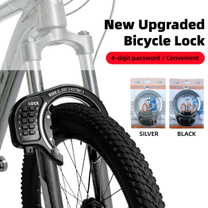 KNSYYC Anti-Theft Bicycle Lock Fixed Password Lightweight Anti-theft Bike Frame Lock Solid Thickened Steel Body Lightweight Portable Bike Accessory