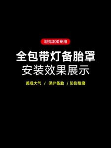 สําหรับ Great Wall TANK 300 TANK 300 ฝาครอบยางอะไหล่พร้อมการปรับเปลี่ยนแสงพิเศษขนาดเล็ก Book Pack ฝาครอบยางอะไหล่อุปกรณ์ตกแต่ง