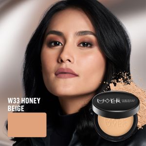 [RUNAWAY LOOK | SPECIAL FASHION NATION] MAKE OVER Powerstay 24H Matte Powder Foundation - Bedak Padat High Coverage Ringan Compact Flawless Make Up Tahan Lama 24 Jam Non-Comedogenic BEST SELLER Poreless Somethin Time Less w Maybe Euphoria Blurring