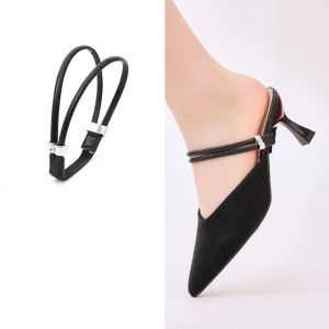 REEBO Anti-slip Straps Elastic Fixing Straps Prevent Falling Off Detachable Fixed Strap High-heel Shoelaces Multi-color Comfort Womens Shoelaces Women