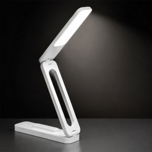 Foldable LED Desk Lamp Rechargeable Portable Reading Light Touch Control Dimmable 3 Color Modes Small Study Table Light For Home Office Bedroom Wall Mountable