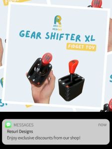Resuri Designs Big Extra Large Gear Shifter Fidget Toy