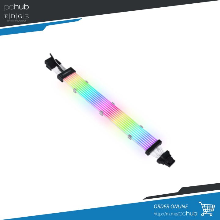 PChub Lian li Strimer Plus V2 gpu 12VHPWR to 12VHPWR aRGB Cable, 12 light guides, 320mm, pn