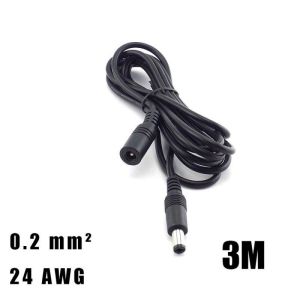 12V 2A DC Male To Female Plug Power Supply Connector Extension Cable Plug 5.5 X 2.1mm for CCTV