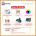 Cetak Foto Polaroid Ukuran 2R Min 25lbr Photocard KPOP Anime 1Sisi Potrait Square Poto Laminasi Doff. 
