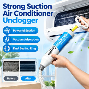 Aircon Drain Cleaner Strong Suction AC Drain Pipe Unclogger Air Conditioner Cleaning Tool Drainage Pipe Cleaning Pump Home Maintenance Accessories