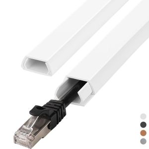 JURHOMIE สองชั้น ฝาครอบสายไฟผนัง พีวีซีพีวีซี ทาสีโต๊ะ สายคอนซีลเลอร์ ที่มีคุณภาพสูง สากลสากลสากล รางสายเคเบิลทีวี ที่วางพื้น