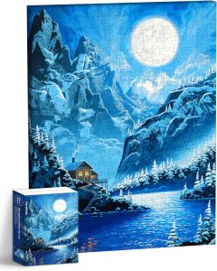 PieceRelax Puzzle Canvas Wall Art 366 Plastic Pieces for Adults - Retro Wild Rose - Unique Gift & Home Décor with Jigsaw Puzzle Artwork for Living Room Bedroom [HN1301]