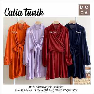 Tunik Calia LD 110 by Moca Berlabel: Bahan Tunik Nyaman & Desain Elegan