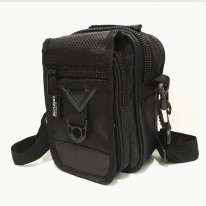 Tas selempang Pria Travel Pouch Bahan Tebal Bisa Di Pakai di Sabuk Tas HP 7 inch Slingbag