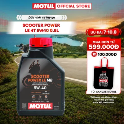 Dầu nhớt xe tay ga MOTUL SCOOTER POWER LE 4T 5W40 0.8L