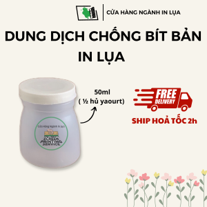 Dung dịch chống bít bản in lụa mực in hệ nước in trên vải cotton vải bố