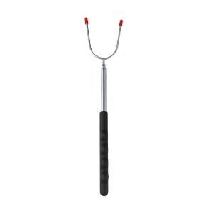 Tusuk Ganda 31-115cm Bisa Dipanjangin Tusuk Sate Stainless Steel Teleskopik Tusuk BBQ Stainless Reusable Tahan Lama U Shaped Dengan Ganggang PVC Untuk Sate / Steak Barbekyu BBQ / Jagung