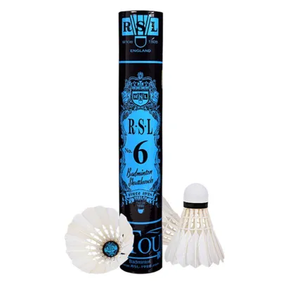 Rsl Badminton Shuttlecock No.4 No.5 No.6 No.7 High Quality Duck Feather Shuttlecock Badminton