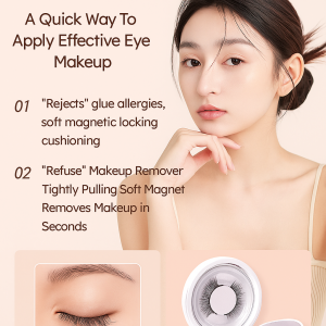 Natural Soft Magnetic Eyelashes Nude Makeup False Eyelashes Imitation Mink Lasting Natural Flexible Tilt