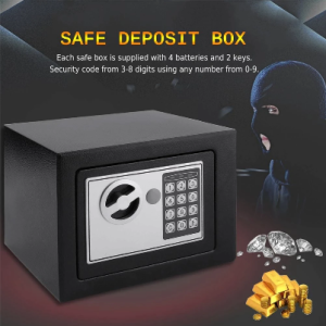 4.6L Professional safety box Home Digital Electronic Security Box Home Office Wall Type Jewelry Money Anti-Theft safe Box