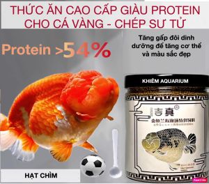 Thức ăn giàu đạm tảo xoắn và Vitamin cho cá vàng hạt 1.5mm- 2mm
