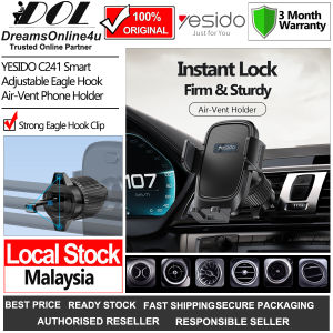 YESIDO C241 Universal Innovative Adjustable Eagle Hook Clip Any Type Air Vent Car Mount Phone Holder for Samsung OPPO VIVO XiaoMi