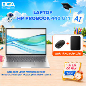HP  ProBook 440 14 inch G11 Laptop (A74BHPT) Tặng kèm Túi Chống Sốc + Chuột Không dây Targus