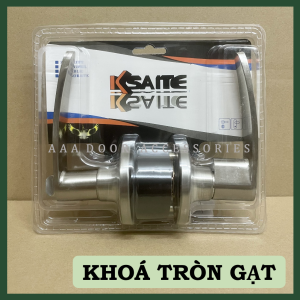 Khoá tròn gạt HỢP KIM (tay nhẹ) - Khoá cửa tròn gạt SUS304 cửa phòng nhôm gỗ cửa nhà vệ sinh