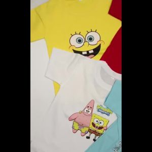 Áo thun Spongebob SERIES cho bé trai & bé gái PDBU