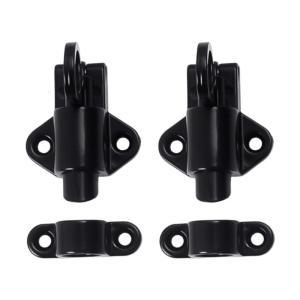 2Pcs Automatic Door Bolt Aluminum Alloy Door Latches Spring Door Bolt Lock Window Gate Security Pull Rings Enduring