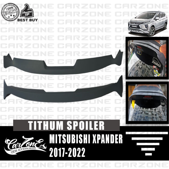 Mitsubishi Xpander 2017-2022 Rear Spoiler Tithum Wings Body Kit (Matte ...