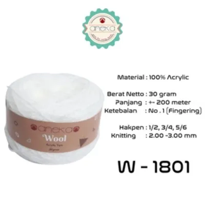 KATALOG - Benang Rajut Wool / Wol / Siet Yarn 30 dan 50 gram - PART 1